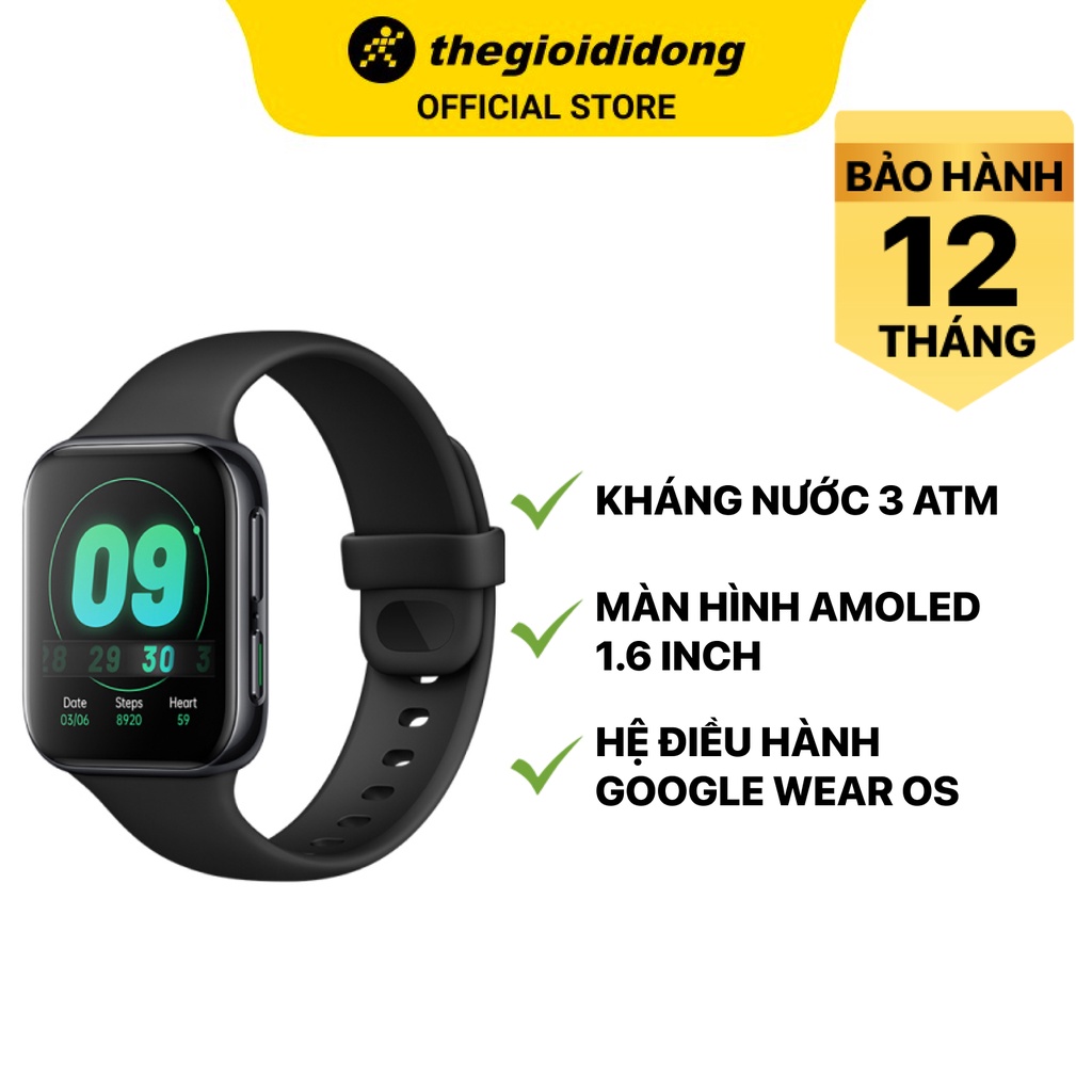 Oppo Watch 41mm dây silicone đen