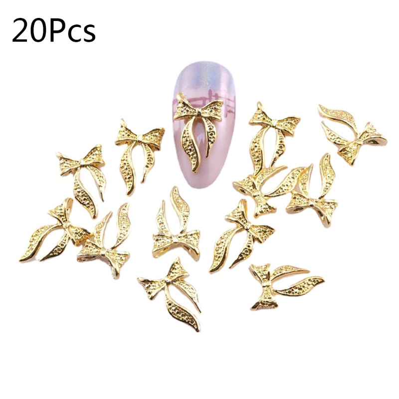 Set 20 MiếNg Trang Trí MóNg Tay HìNh Nơ 3D
