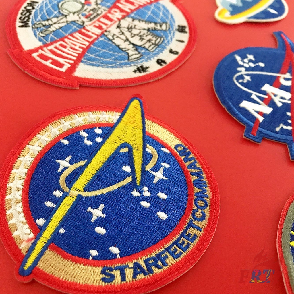 Miếng thêu họa tiết NASA dùng trang trí quần áo độc đáo（☸ NASA - Astronaut & Space Iron-on Patch ☸ ）（NASA - Series 02）