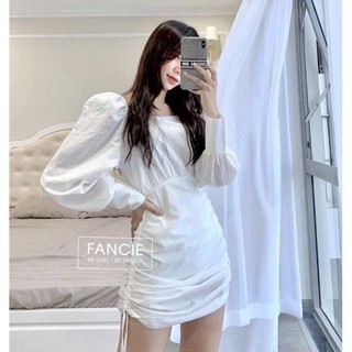Váy body rút dây hở eo duyên dáng⚡️Ảnh thật
