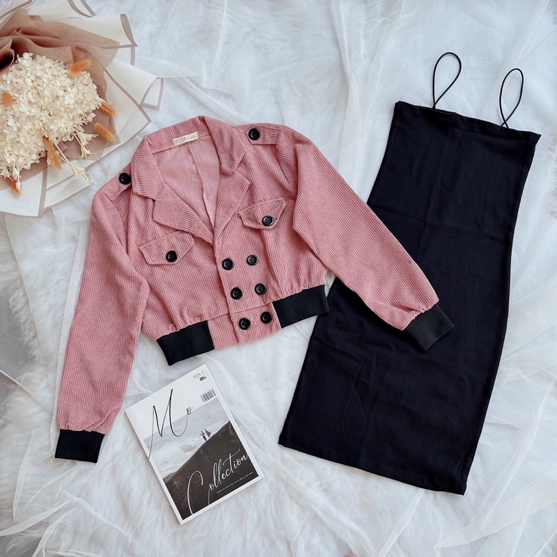 Áo khoác vest nhung sang chảnh kèm ảnh thật 🍓🍓🍓u | BigBuy360 - bigbuy360.vn