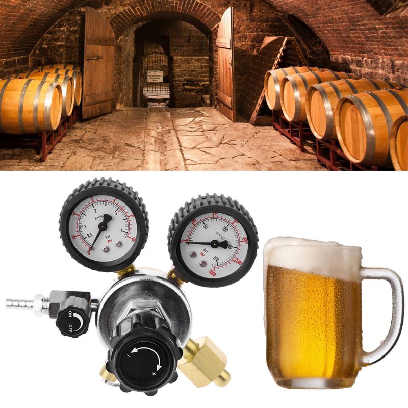 Đồng Hồ Đo Áp Suất 0-3000psi 1 / 4 &quot;NPT Chuyên Dụng Cho Bia Homebrew