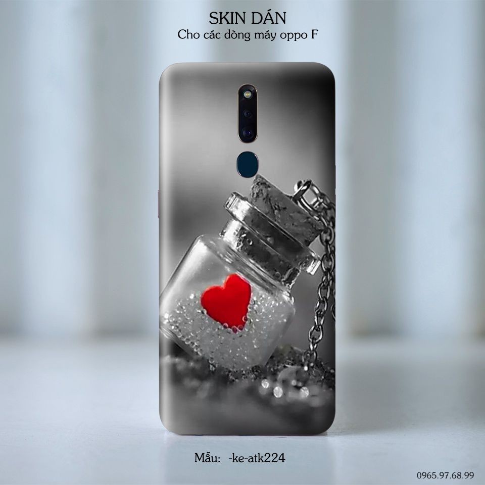 Miếng dán skin cho các dòng điện thoại Oppo R17 - R17 Pro - Reno 2 - Reno 2F in hình 3D nhiều màu sắc