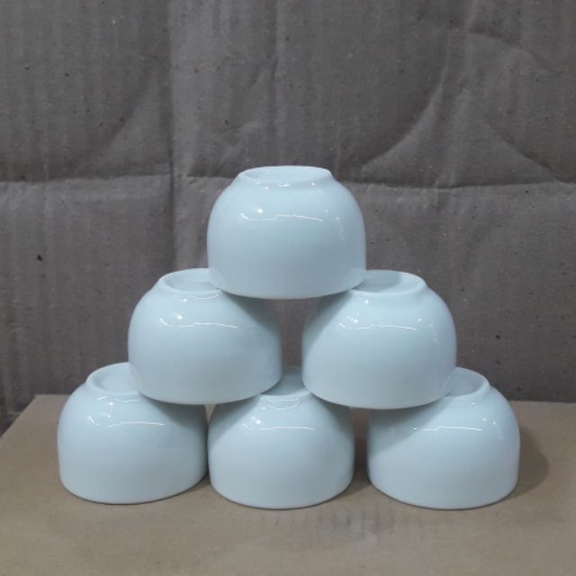 Chén Bát Tràng size nhỡ trắng không quai