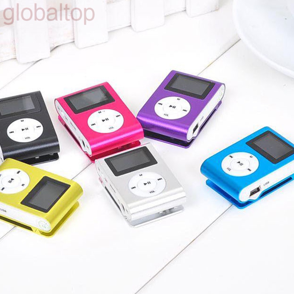 Máy nghe nhạc MP3 mini hỗ trợ thẻ nhớ Micro SD TF thiết kế nhỏ gọn tiện lợi