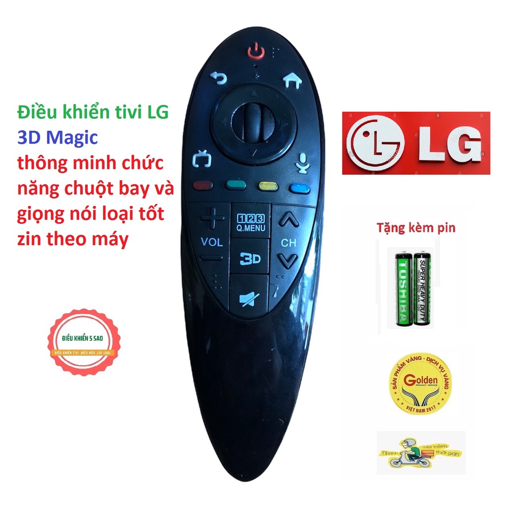 Điều khiển tivi LG Magic 3D AN-MR500 năm  2014 smart thông minh chức năng giọng nói zin theo máy chất lượng cao tặng pin