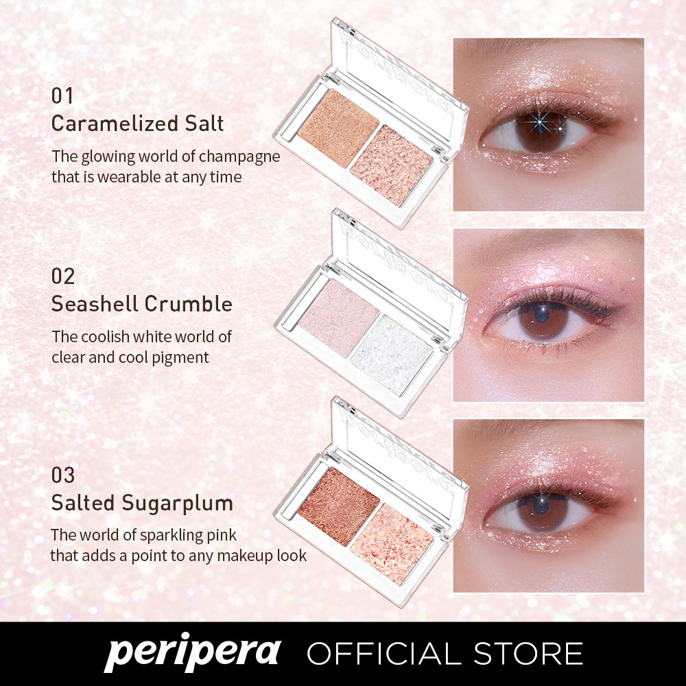 Bảng phấn mắt Peripera hai màu long lanh thời trang 2.8g
 | BigBuy360 - bigbuy360.vn