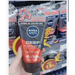 Sữa rửa mặt Nivea Men Deep Himalaya
