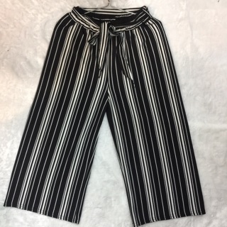 quần culottes vải sọc