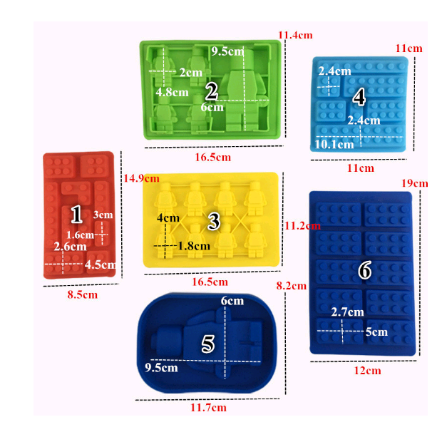 Khuôn silicone làm chocolate hình lego