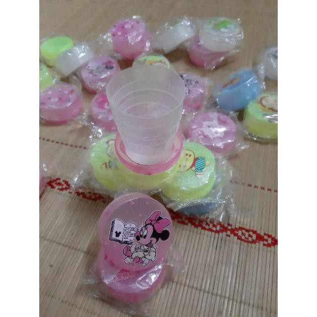 Cốc nhựa gấp gọn du lịch hoạt hình