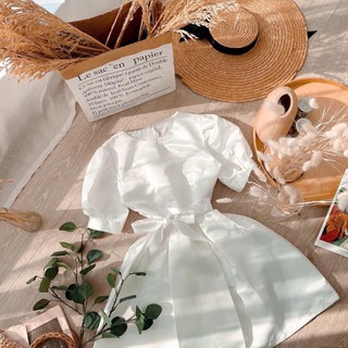 [Mã SKAMLTSW8 giảm 10% đơn 100K] Đầm Phi Tafta Tùng Xoè