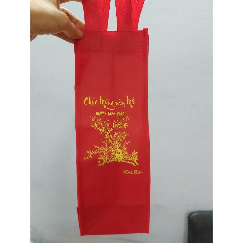Combo 10 Túi vải quai xách đựng 1 chai rượu