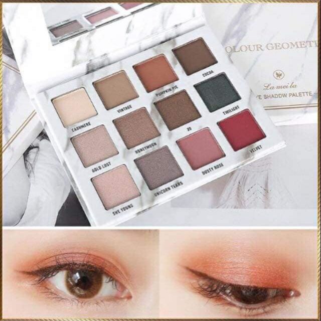 Bảng phấn mắt vỏ cẩm thạch trắng của Lameila | BigBuy360 - bigbuy360.vn