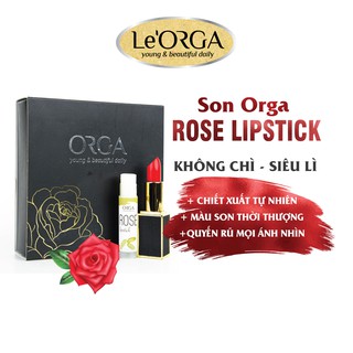 [Chính Hãng] Son Môi Hữu Cơ ORGA - ROSE LIPSTICK Không Chì Siêu Lì