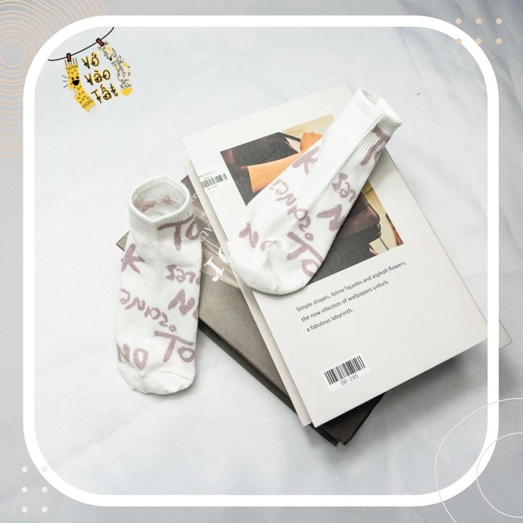 TẤT VỚ NỮ CỔ NGẮN TÍM NHẠT TOKTOK