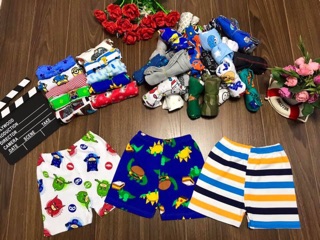 Combo 10 quần bozip bé trai bé gái C0004
