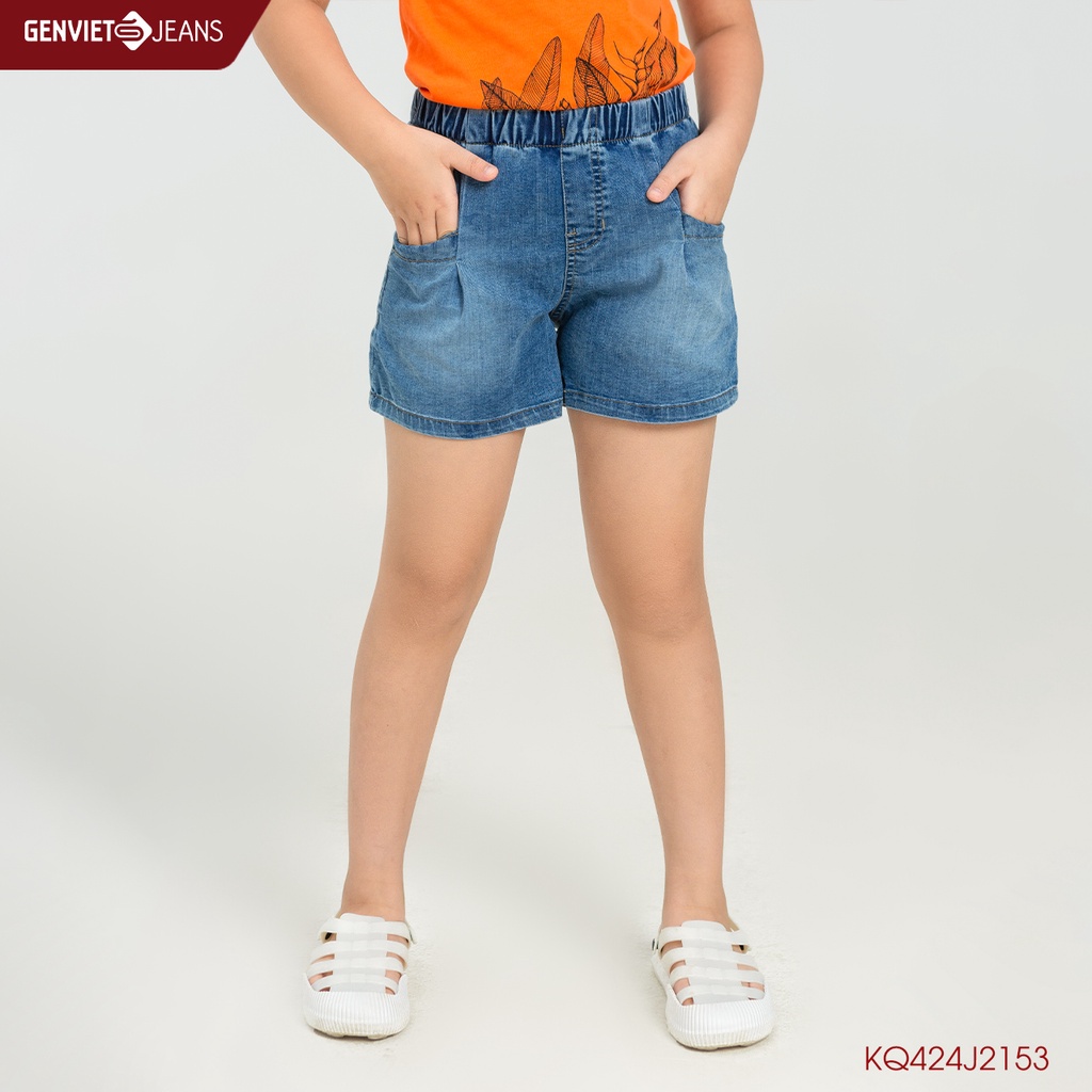 Quần Short Cạp Chun Bé Gái Genviet KQ424J2153