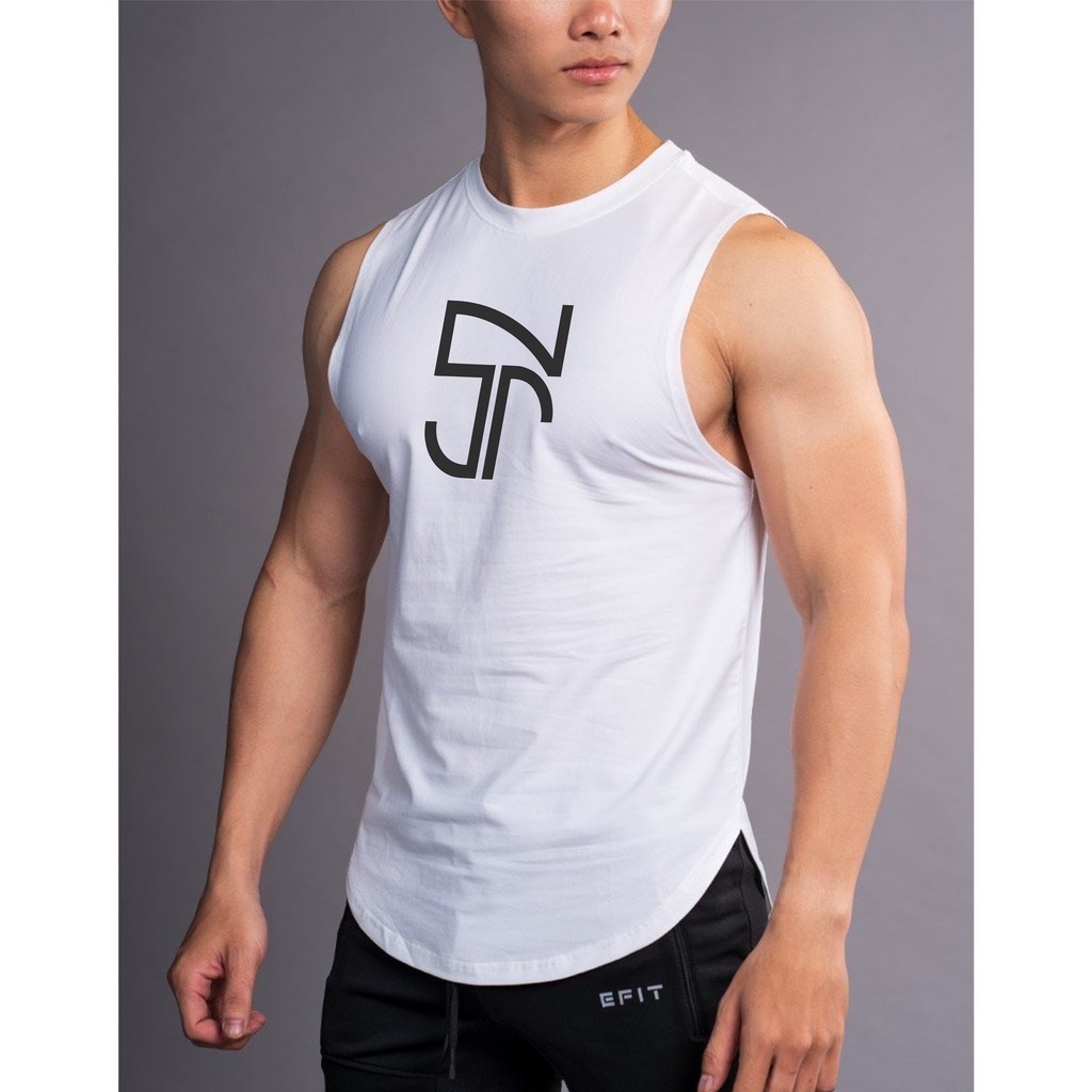 Áo ba lỗ tập gym  thể thao in theo yêu cầu thủ tanktop 3 lỗ cotton đủ size - ALIBU