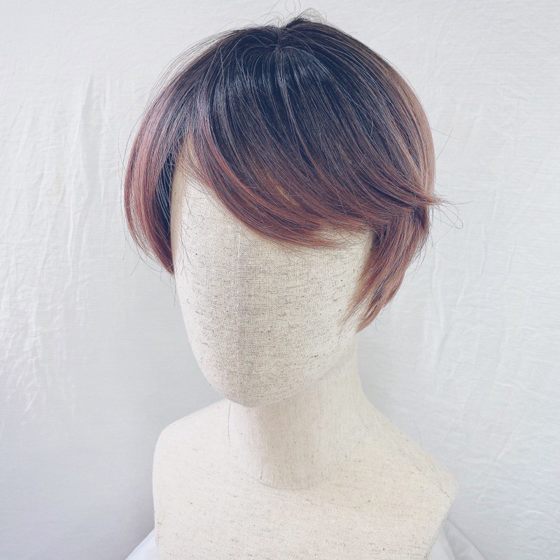 Tóc Giả Tomboy Nhuộm Chân Đen Cá Tính 1576