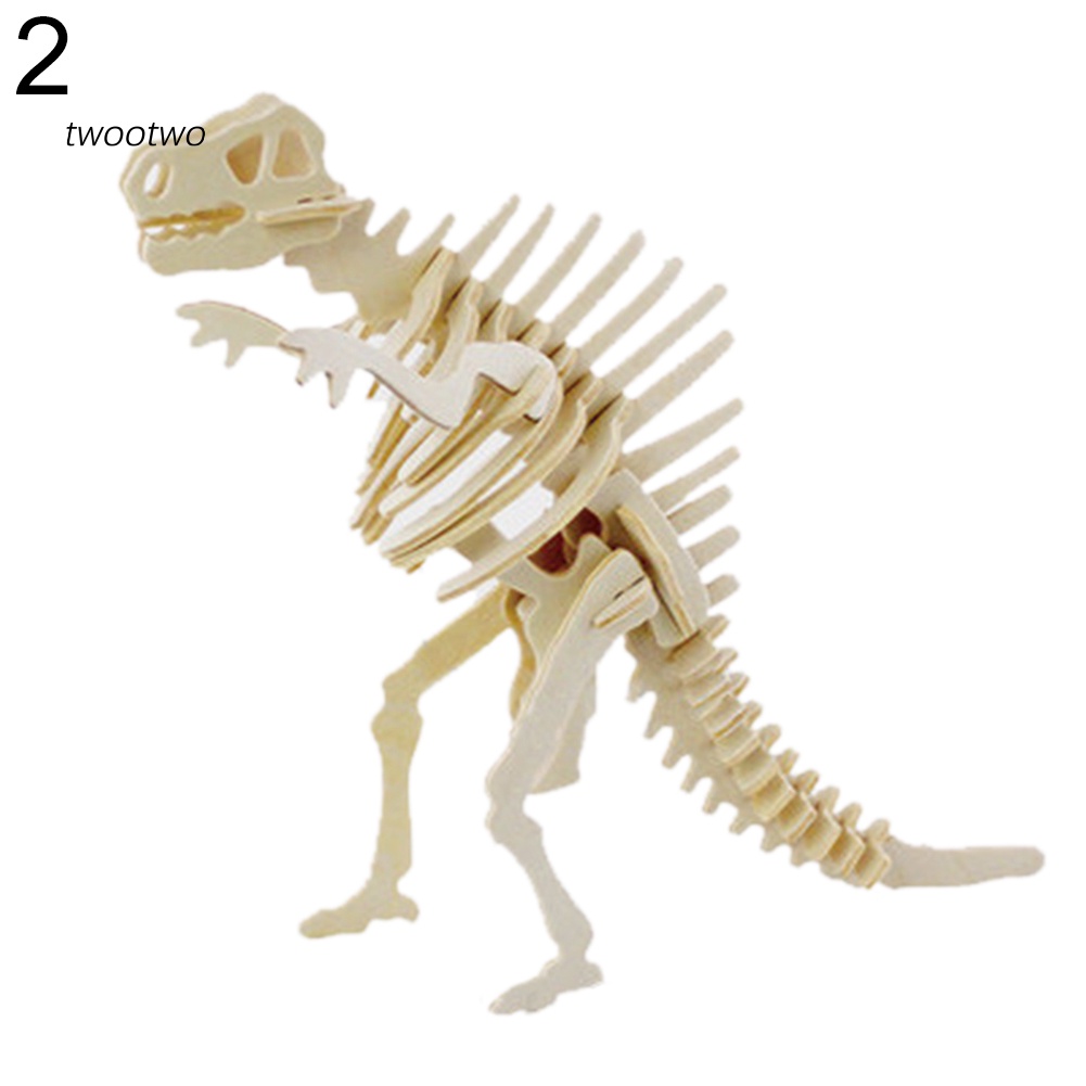 Đồ chơi lắp ráp mô hình xương khủng long 3d bằng gỗ cho bé