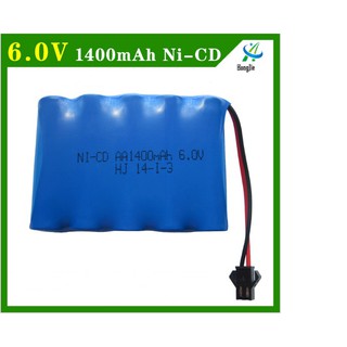 Pin sạc 6V Ni-Cd dung lương 1400mAh cổng SM
