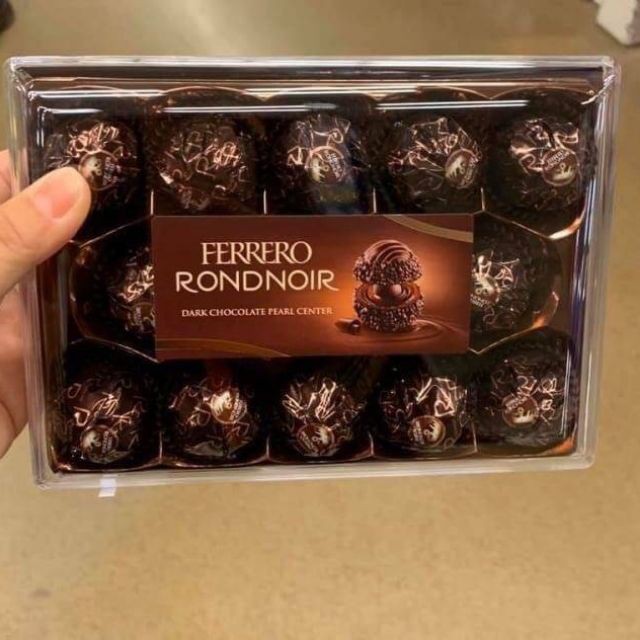 Socola đen nhân hạt phỉ rang Ferrero Rondnoir Đức