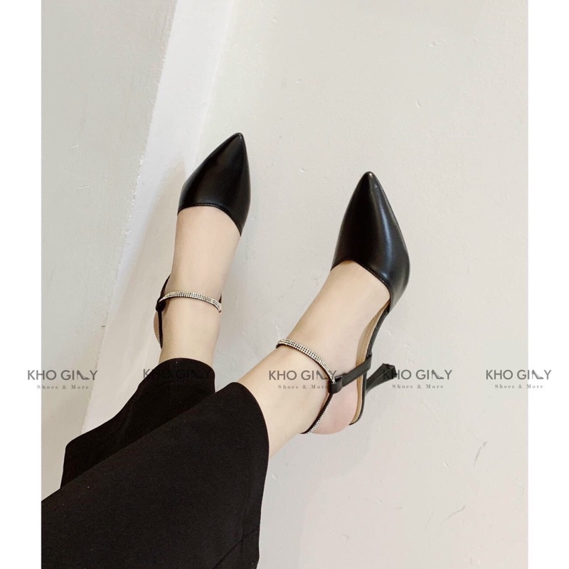 Sandal cao gót cườm