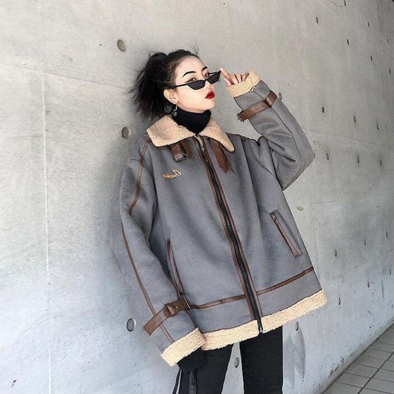 21.11 Áo da lộn lót lông cừu live