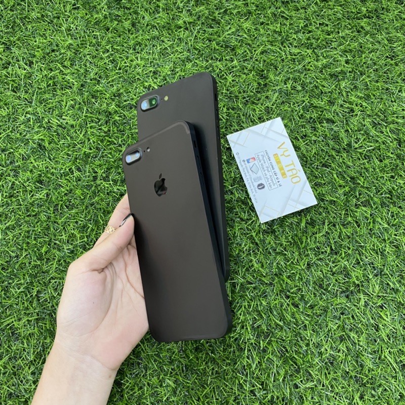 vỏ sườn thay thế viền vuông màu đen dành cho iphone 7plus