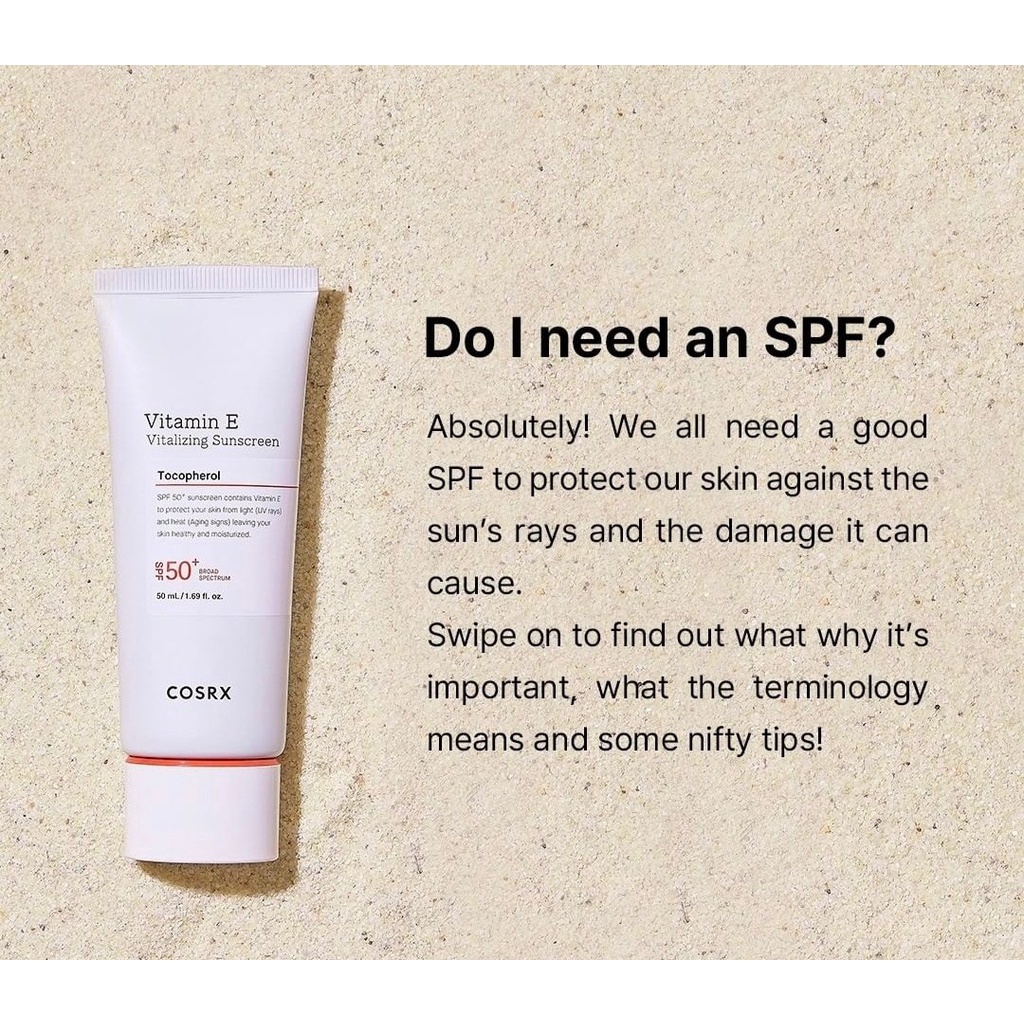 Kem chống nắng Cosrx Vitamin E Vitalizing Sunscreen SPF 50+ 50ml