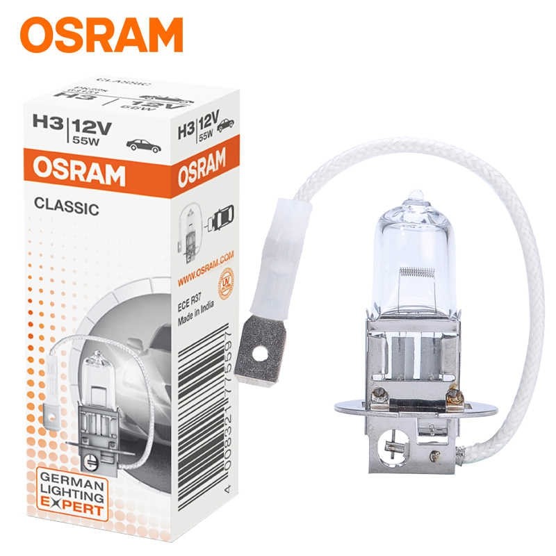 Bóng Đèn Pha Osram Cao Cấp Chân HIR2(9012), H11, H4, H7, H1, H3 Bóng Công Nghệ Halogen 12V 55W