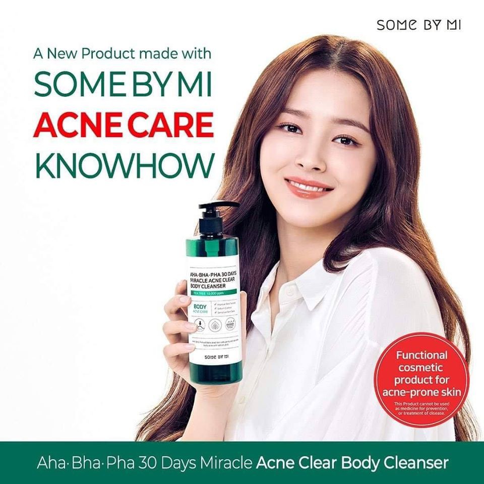 Sữa Tắm Giảm Mụn, Làm Dịu Da  Some By Mi AHA-BHA-PHA 30Days Miracle Acne Clear Body Cleanser 400gr