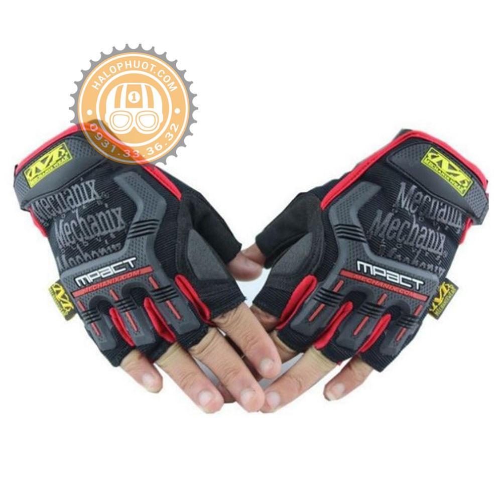 Găng tay cụt ngón Mechanix Mpact (Đệm da lòng bàn tay)