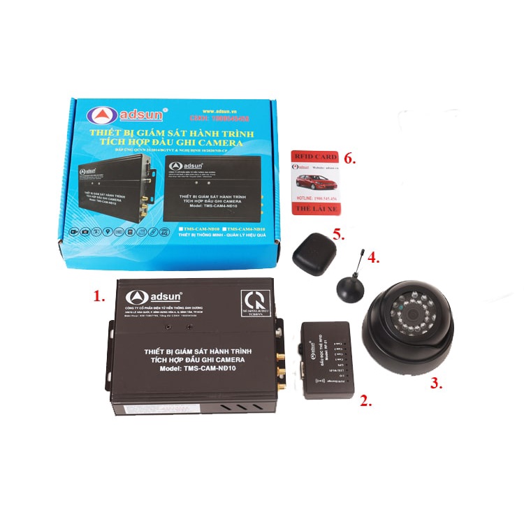 Đầu ghi kèm cam nghị định 10 TMS-CAM-NĐ10 sim 4G tích hợp giám sát hành trình ADSUN