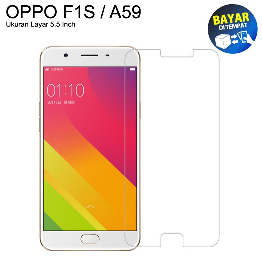 Kính cường lực Oppo F1S/ A59 trong suốt không tì vết, cao cấp 2,5D, tặng giấy lau màn hình