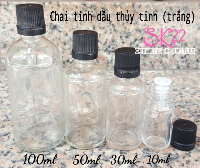 ️SET 50 CHAI TINH DẦU/SERUM 10ml Nâu/Trắng️