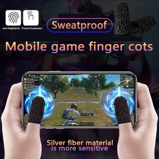 Ready Stock Mobile Finger Sleeve Breathable Non-Slip Touch Screen Sensitive Joystick Sweatproof Gloves Finger Cots For Phone Gaming