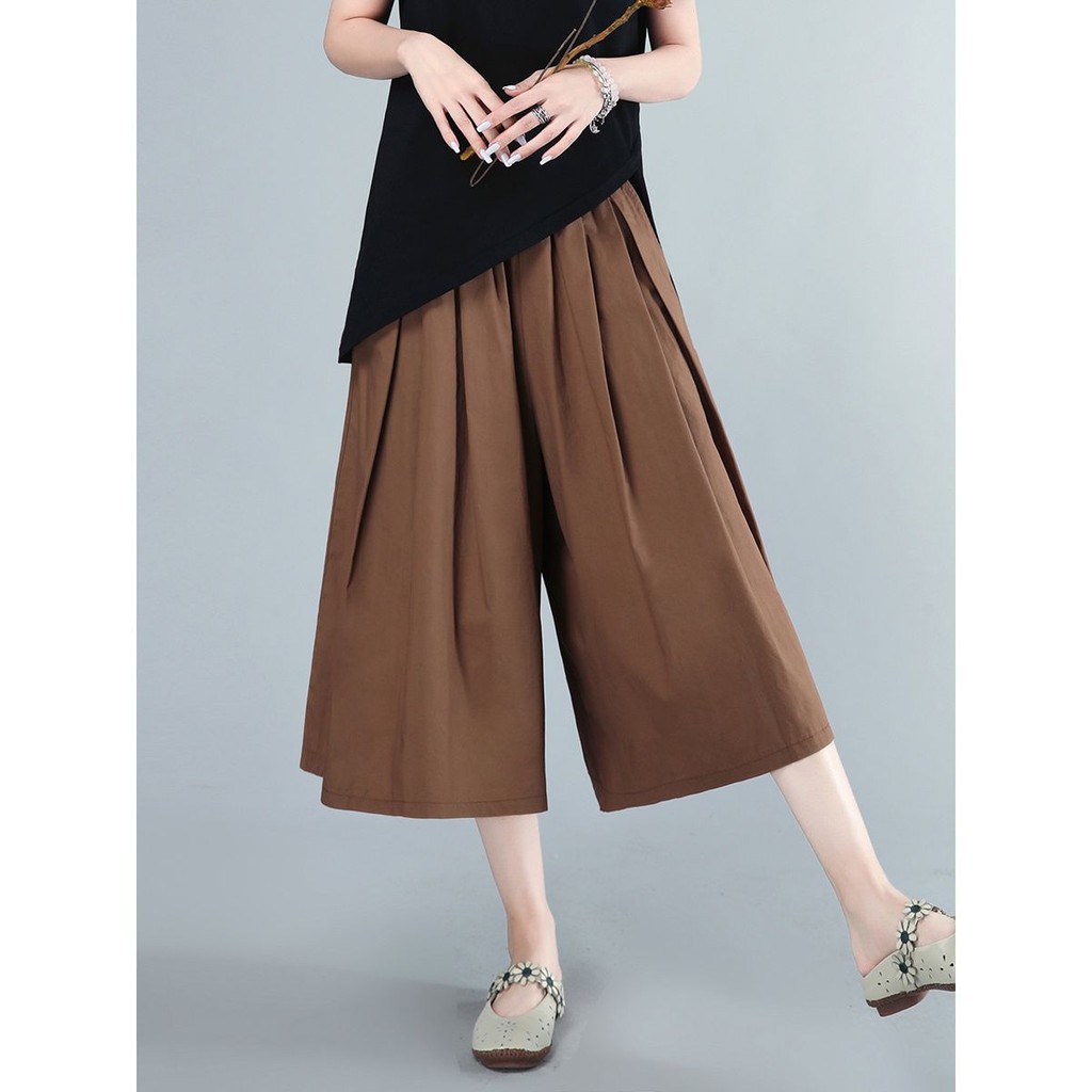 🇲🇾 Quần Baggy vải lanh Cotton plus Size cho nữ