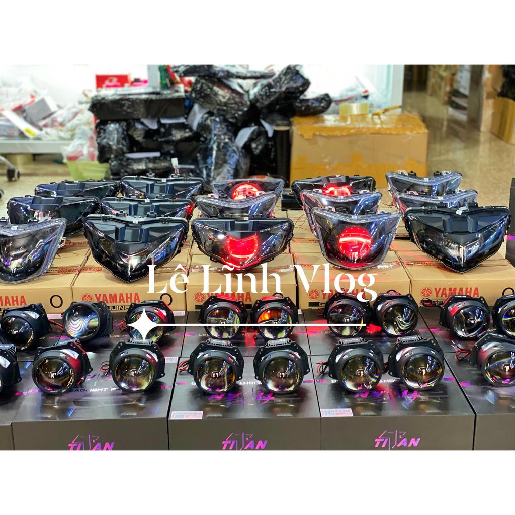 Bi Cầu Titan Black Lắp Sẵn Vào Đèn Pha Ex150 2019 Chính Hãng _ Bảo hành 1 năm _Lê Lĩnh Vlog