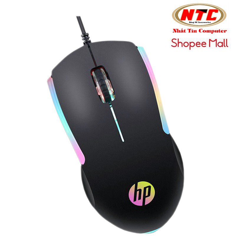 Chuột vi tính HP M160 led RGB cực đẹp - thích hợp dùng văn phòng/ học tập (Đen)