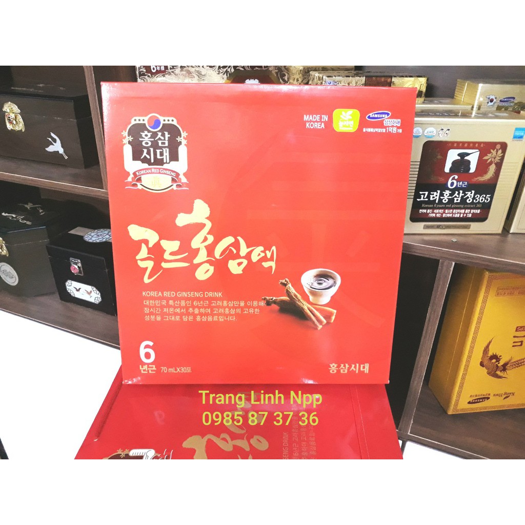 [Mã GROSALE2703 giảm 8% đơn 250K] [ Sale Hot ] Nước Hồng Sâm 6 Năm Tuổi Cao Cấp Hàn Quốc, Hộp 30 gói | BigBuy360 - bigbuy360.vn