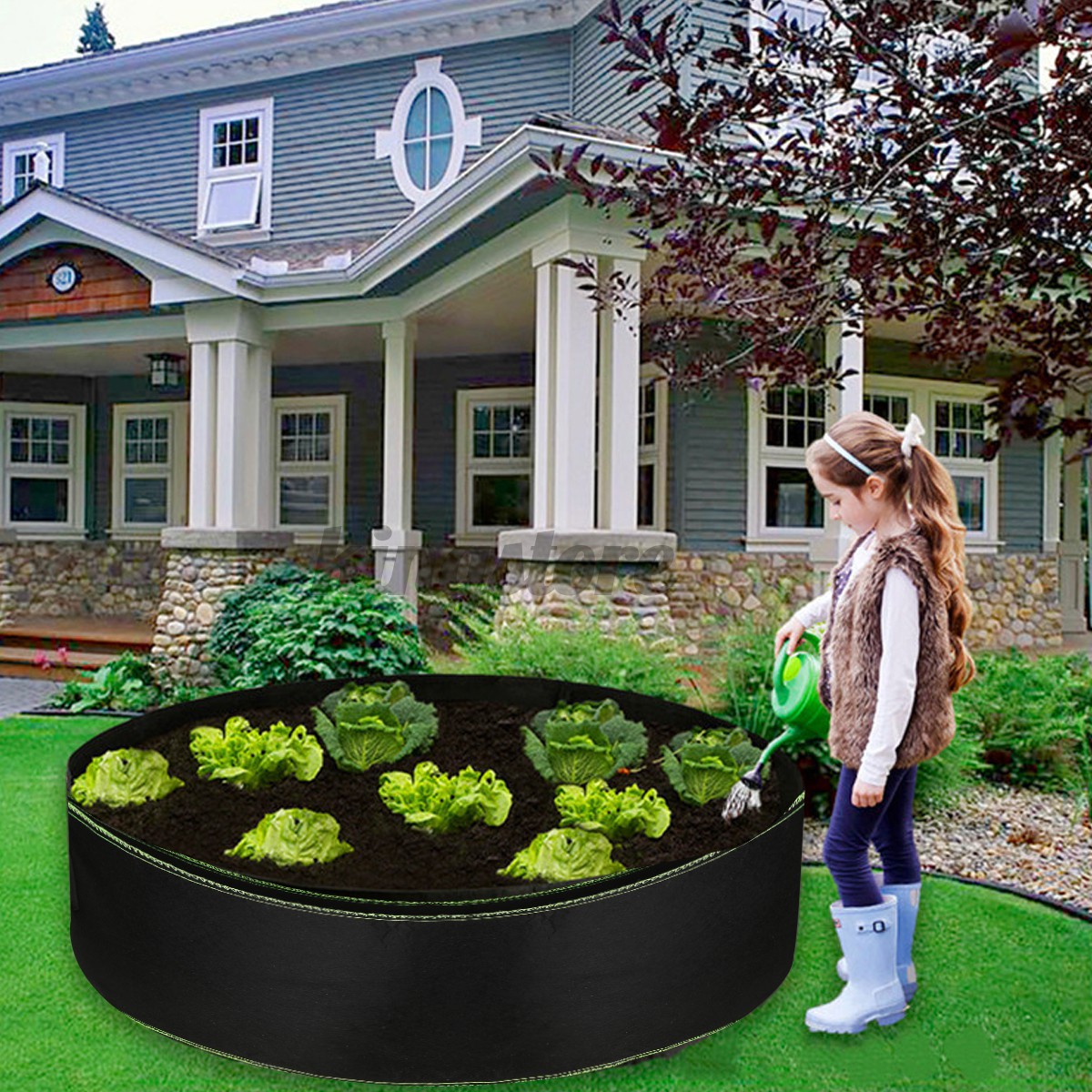 Túi Trồng Cây Hình Tròn Tiện Lợi