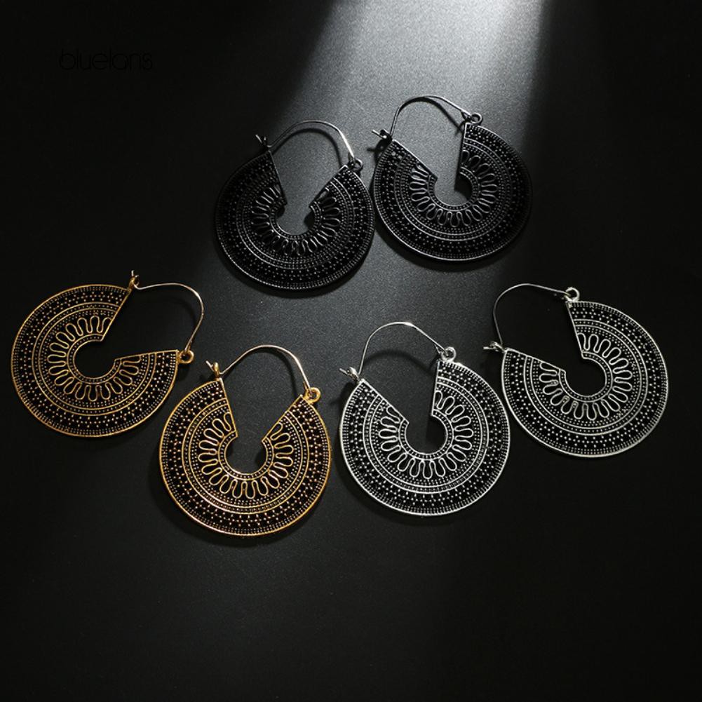 Đôi Bông Tai Hình Chữ C Phong Cách Vintage Dành Cho Nữ