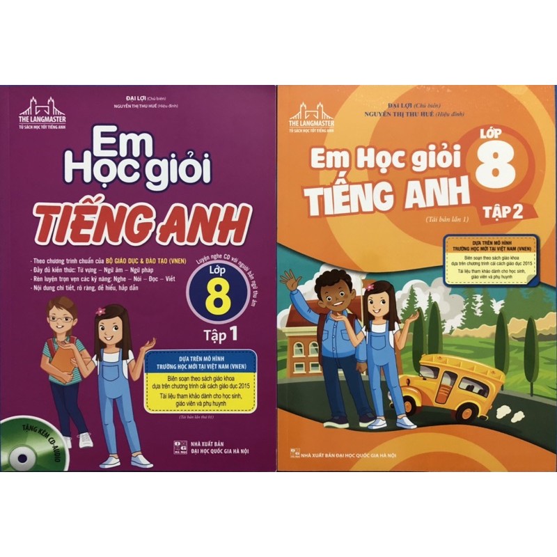 Sách - Em học giỏi tiếng anh lớp 8 (Combo 2 tập)