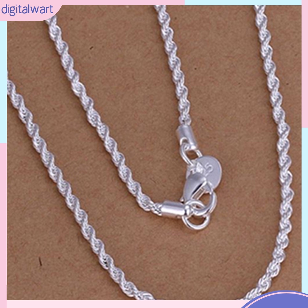 Dây chuyền mạ bạc thời trang cho nữ 16/18/20/22/24 Inch