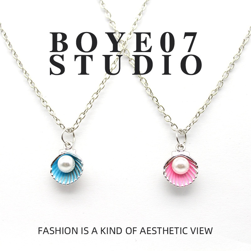 Vòng cổ Vỏ Sò Đính Ngọc Trai Thời Trang Dành Cho Nữ