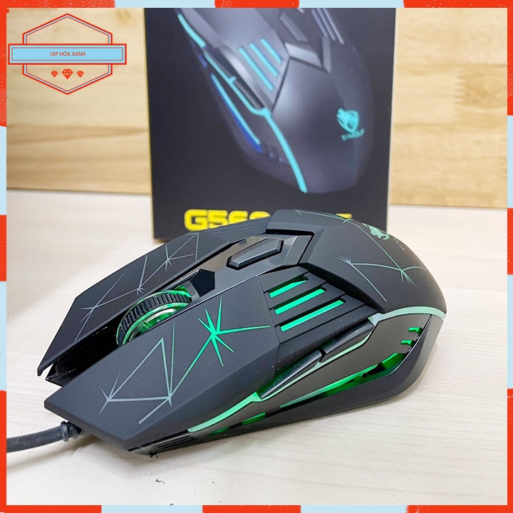 Chuột Máy Tính Laptop PC Có Dây Mouse T-WOLF G560 Led RGB Mouse Vi Tính Chuyên Game Gaming