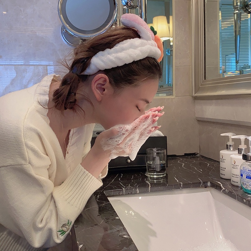 Băng đô cài tóc rửa mặt Phủ Lông Phong Cách Hàn Quốc Dễ Phối Đồ Thời Trang Cho Nam