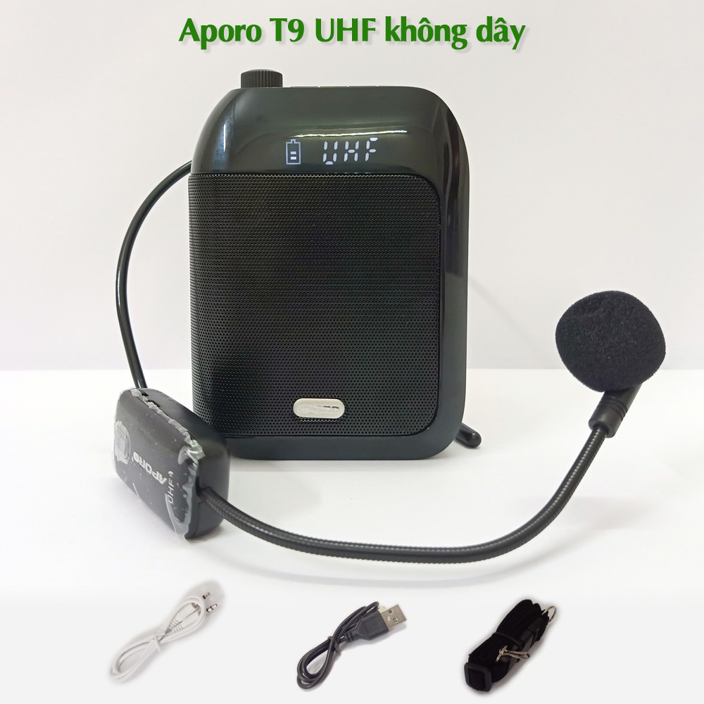 Máy trợ giảng Aporo T9 UHF không dây chính hãng, giá rẻ